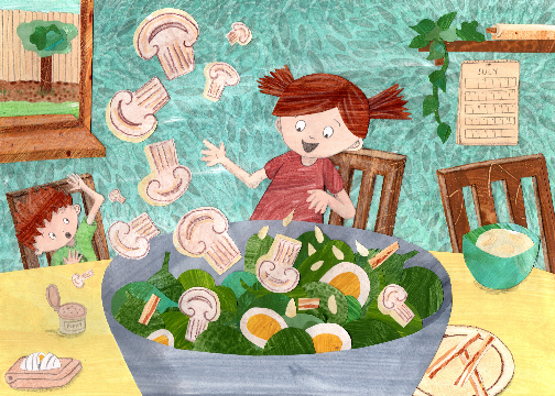 Spinach Salad Recipe Card