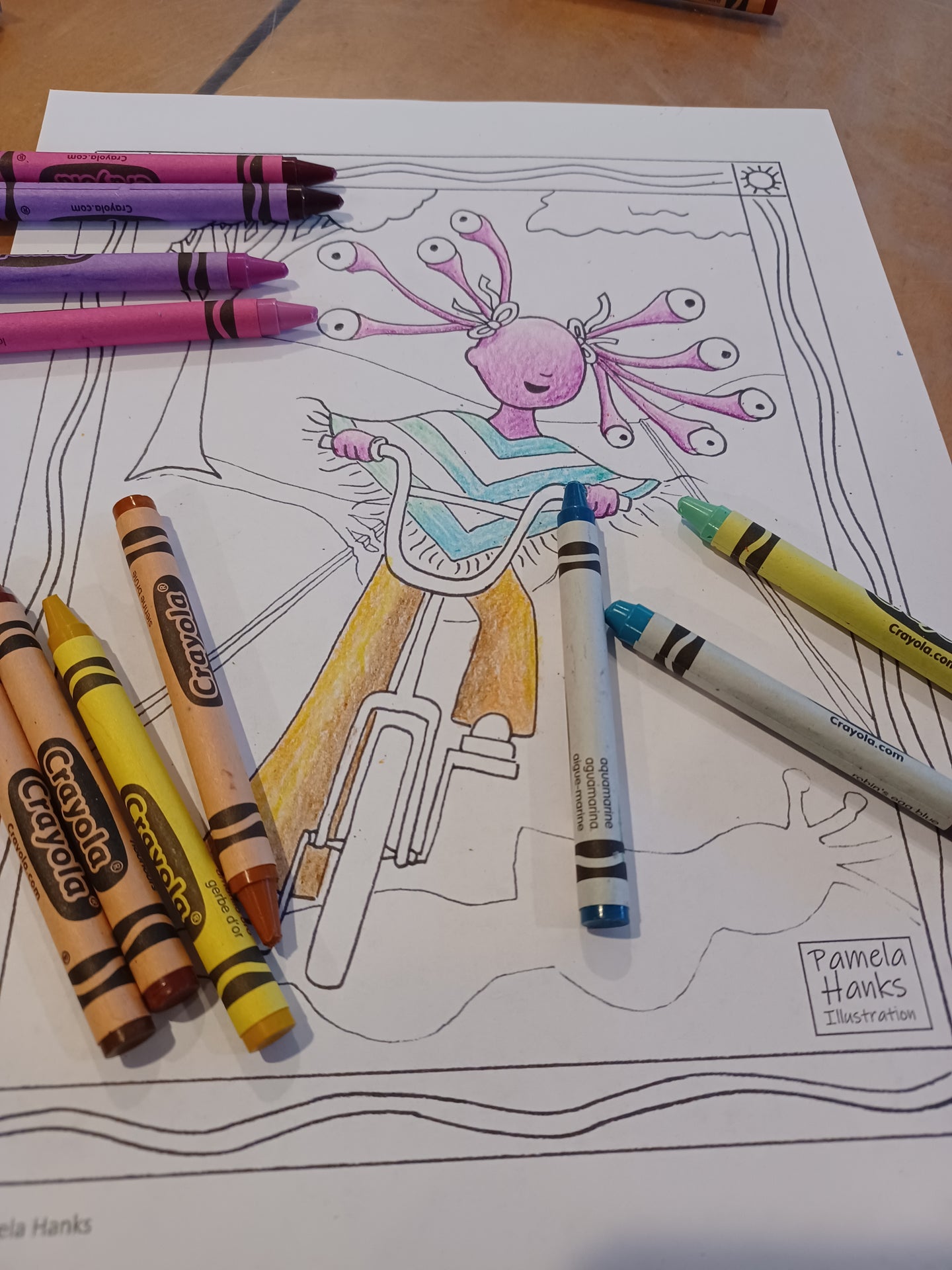 Lulu Bee Coloring Page